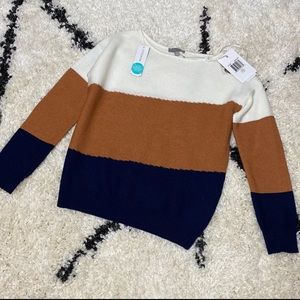 Extra Small evolution by Cyrus color block sweater